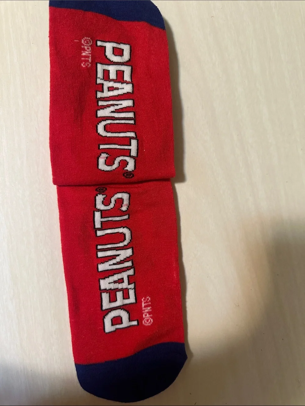 Peanuts Red & Navy Charlie Brown Astronaut No-Show Socks